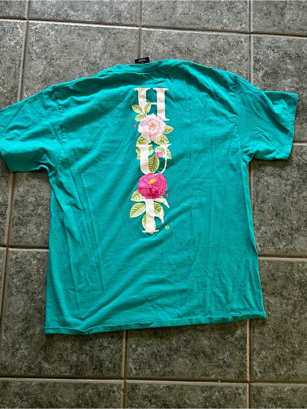 HUF jade Central Park shirt- Large